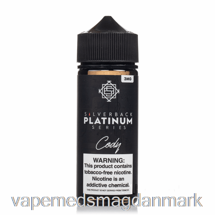 Vape Uden Nikotin Cody - Silverback Platin Serie - 120ml 0mg